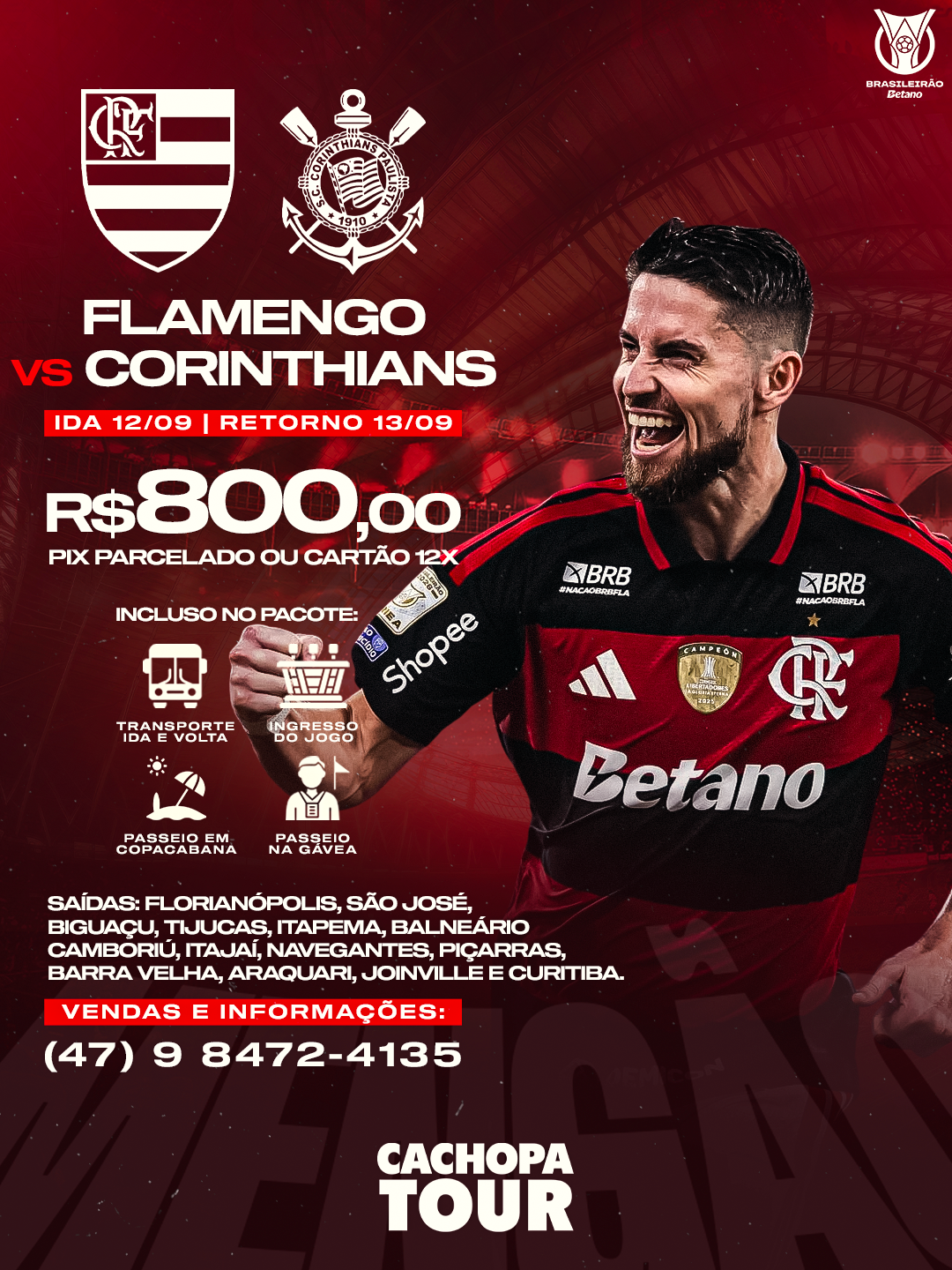 Flamengo vs Corinthians — 12/09 a 13/09