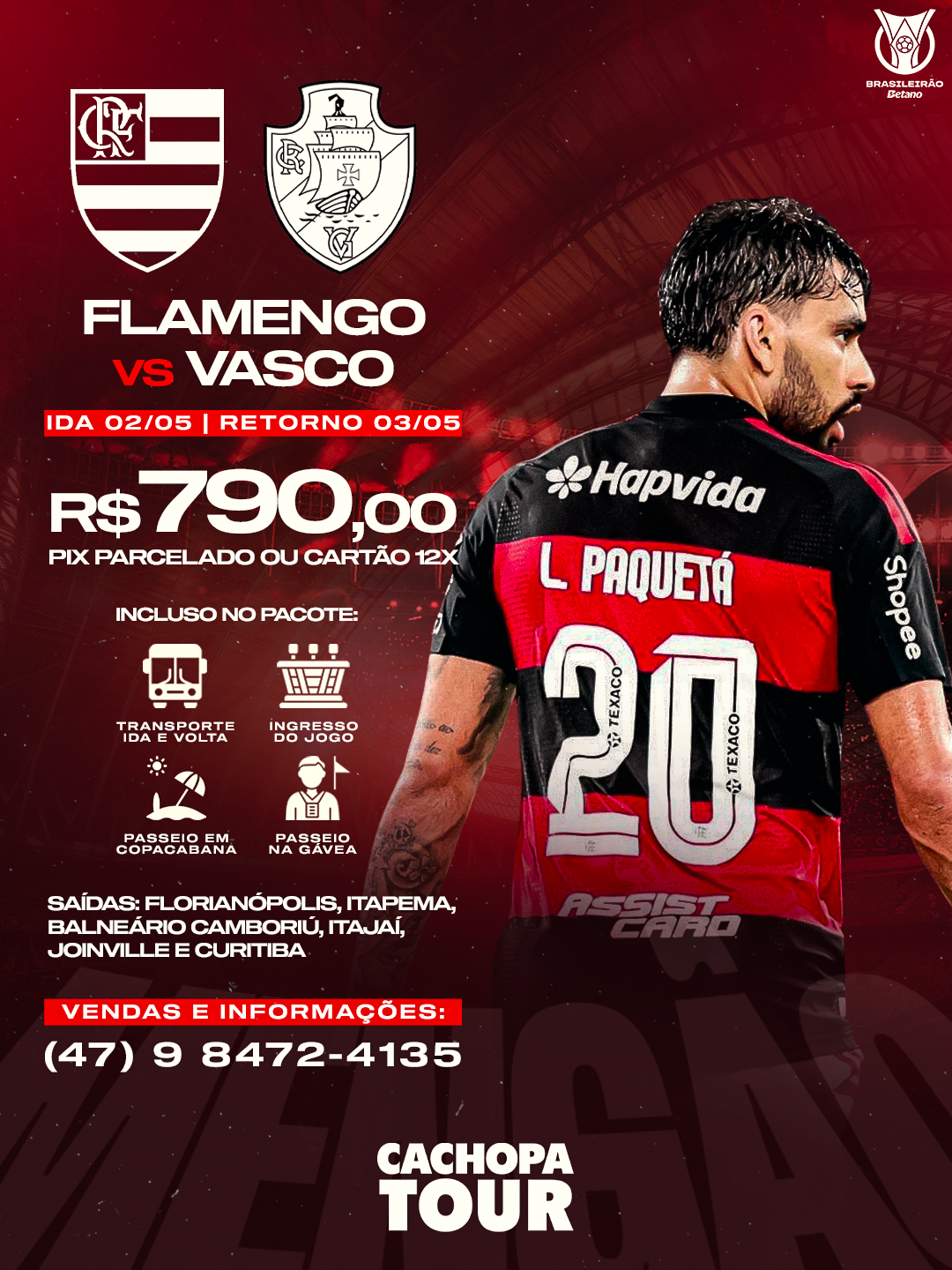 Flamengo vs Vasco — 02/05 a 03/05