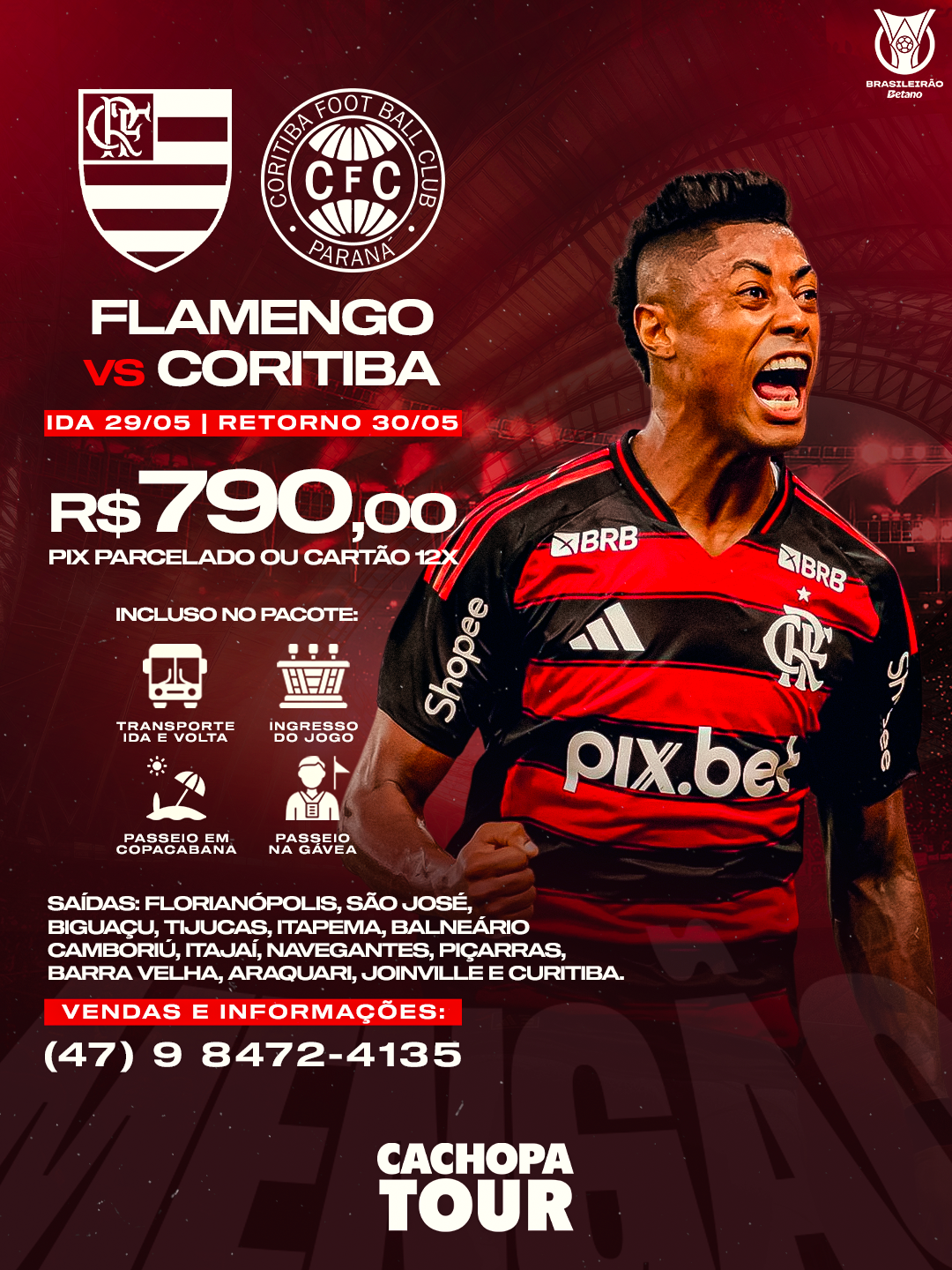 Flamengo vs Coritiba — 29/05 a 30/05